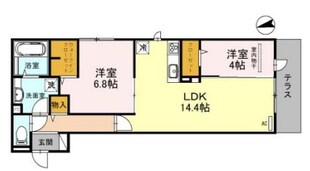 ボースウィングス竹渕東の物件間取画像